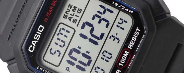 卡西歐電子表怎么調(diào)星期