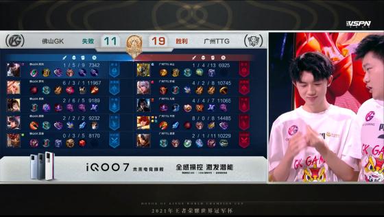 TTG和GK誰贏了（世冠半決賽：巔峰對決喬離依舊強勢！佛山GK戰勝廣州TTG晉級決賽）